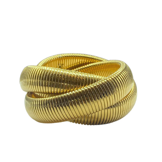 Gold Twisted Cobra Bracelet