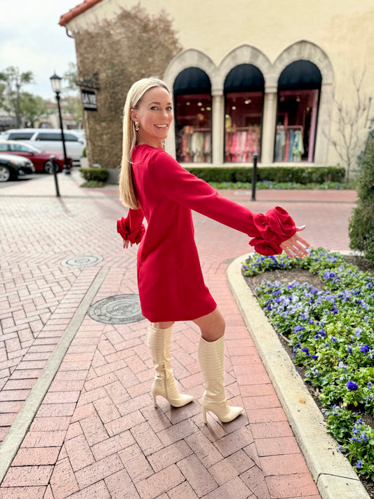 Red Flower Dress