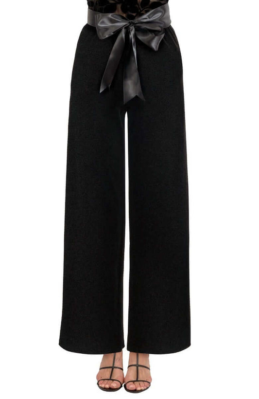 Black Velvet Palazzo Pant