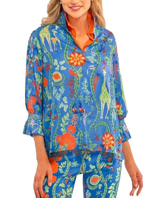 Jungle Symphony Ruffleneck Tunic